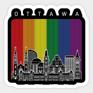 Ottawa LGBT Flag Sticker